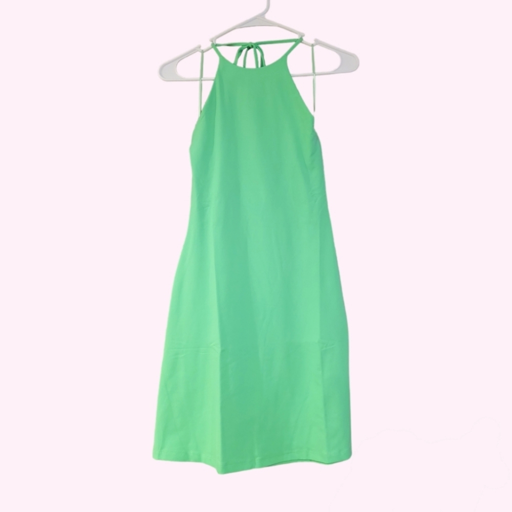 Revolve tie halter dress
